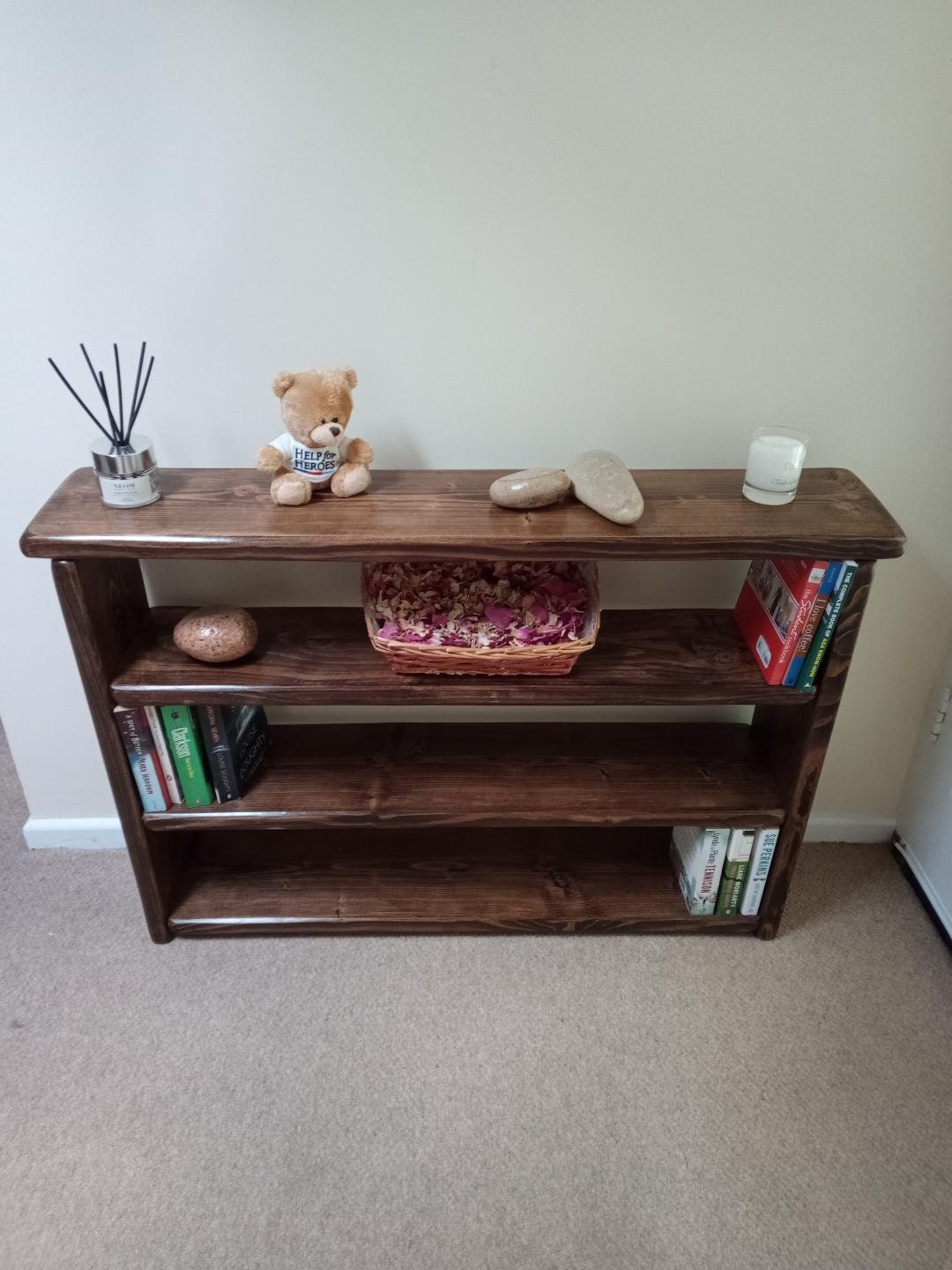 Rustic Bookcase Shoe Rack and Hall Stand Hand Crafted in Etsy UK