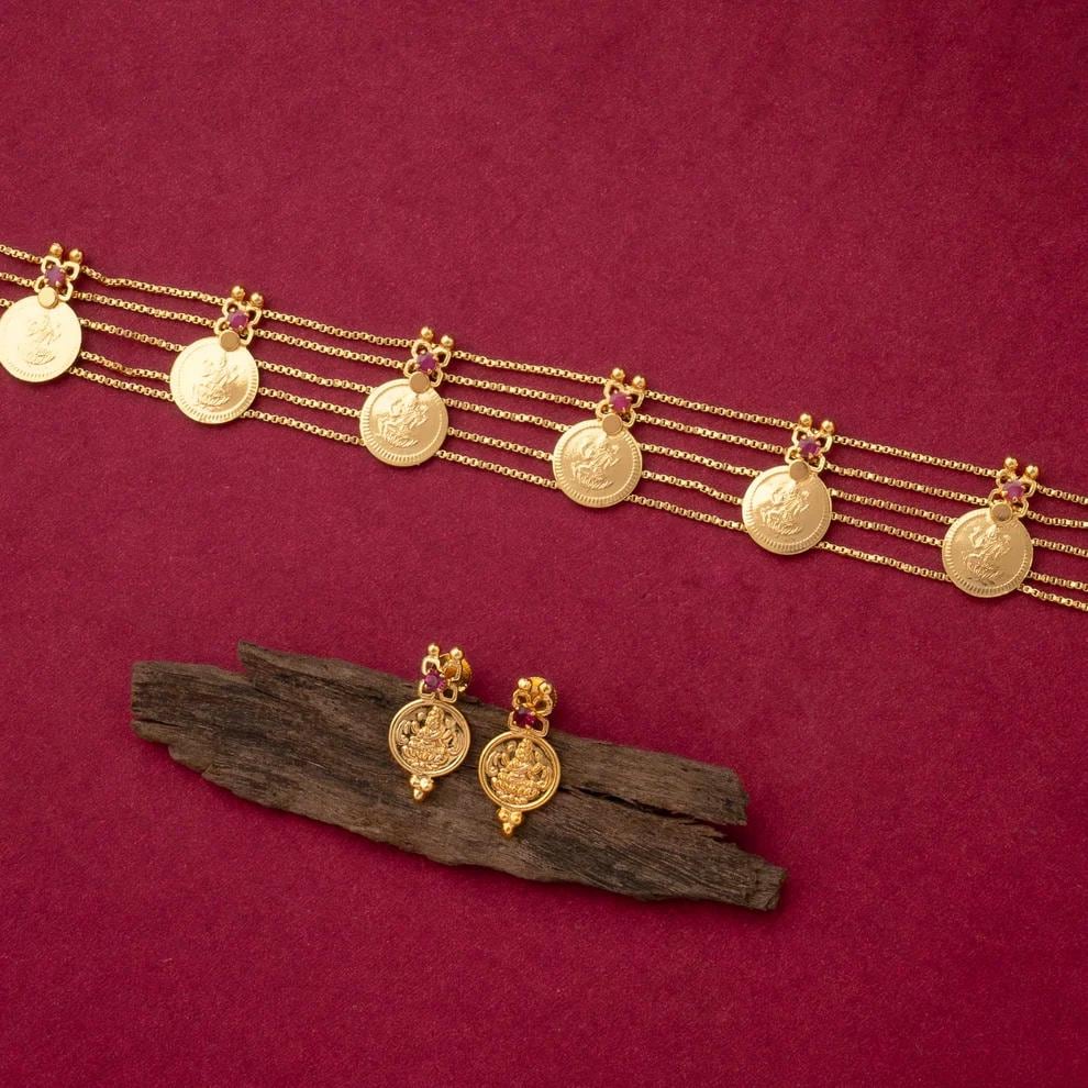 Kerala Kasu Mala Choker | Lakshmi Coin Necklace Choker | Traditional ...