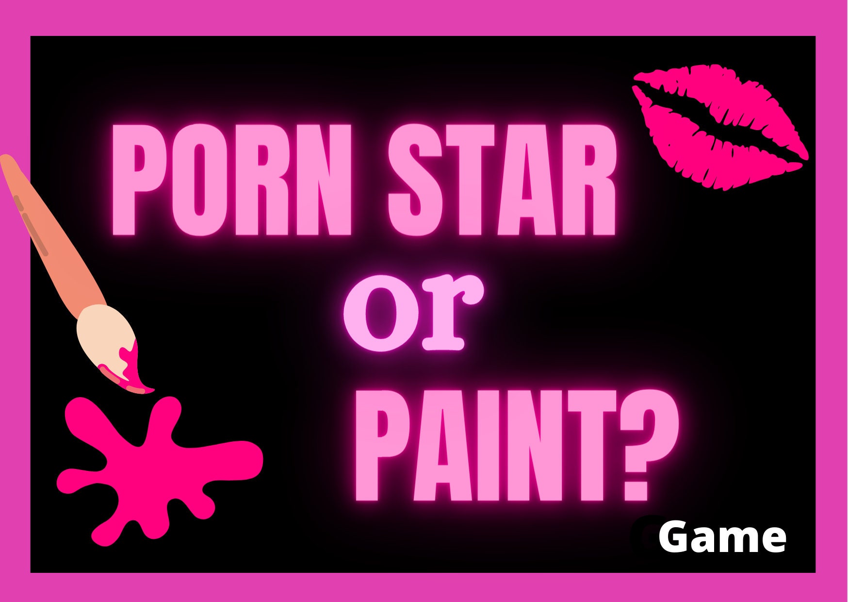 Sil Pek Garls - Porn Star or Paint Guess the Porn Star Game Pack Girls Night - Etsy