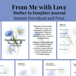 Mom Tell me about your Life Journal, Memory Journal Life Story Journal Unique Mom Birthday Memory Journal Your Story Mum Lifetime Story Book