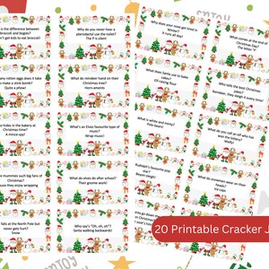 20 Christmas Cracker Jokes Printable Christmas Cracker Jokes Instant ...