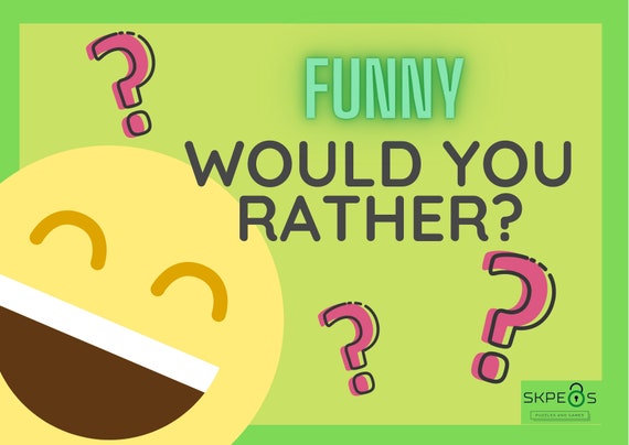 Funny Would You Rather Over 50 Questions Party Game Instant 