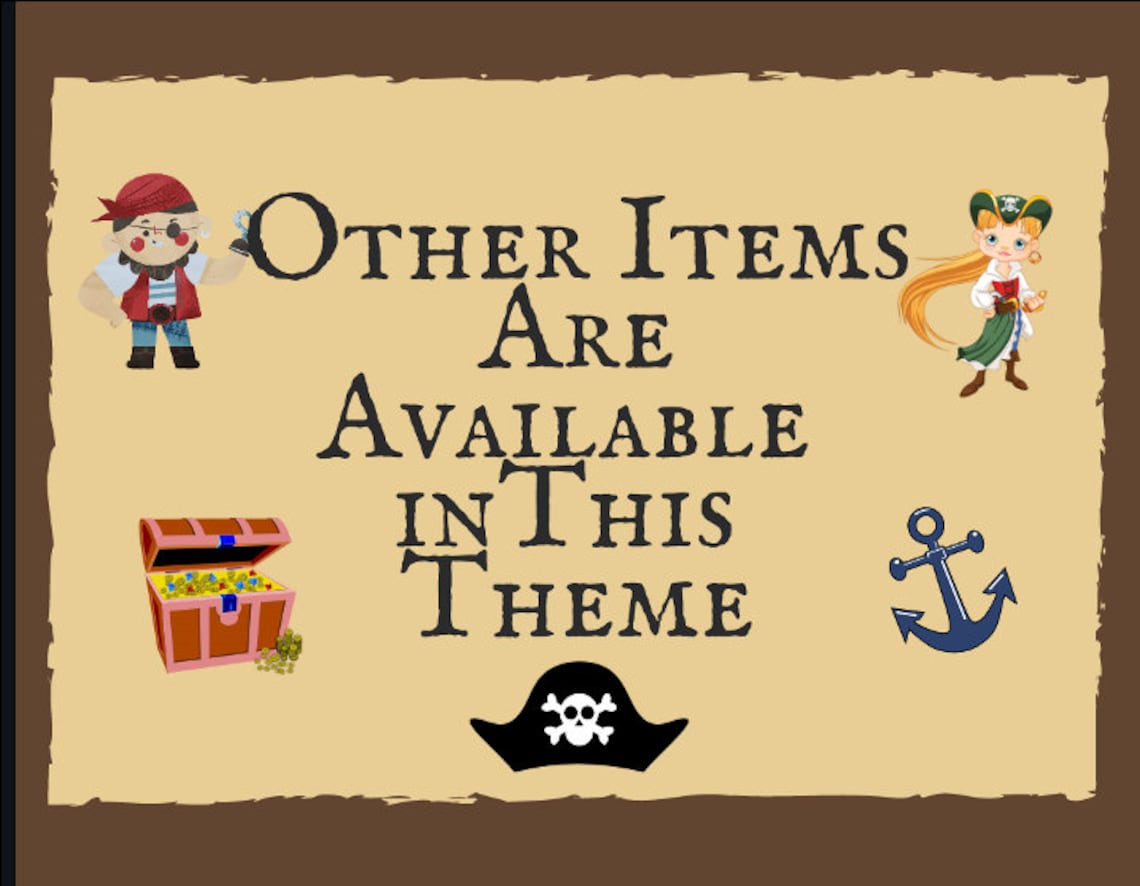 What's Your Pirate Name? Name Generator Printable Party Game Instant ...