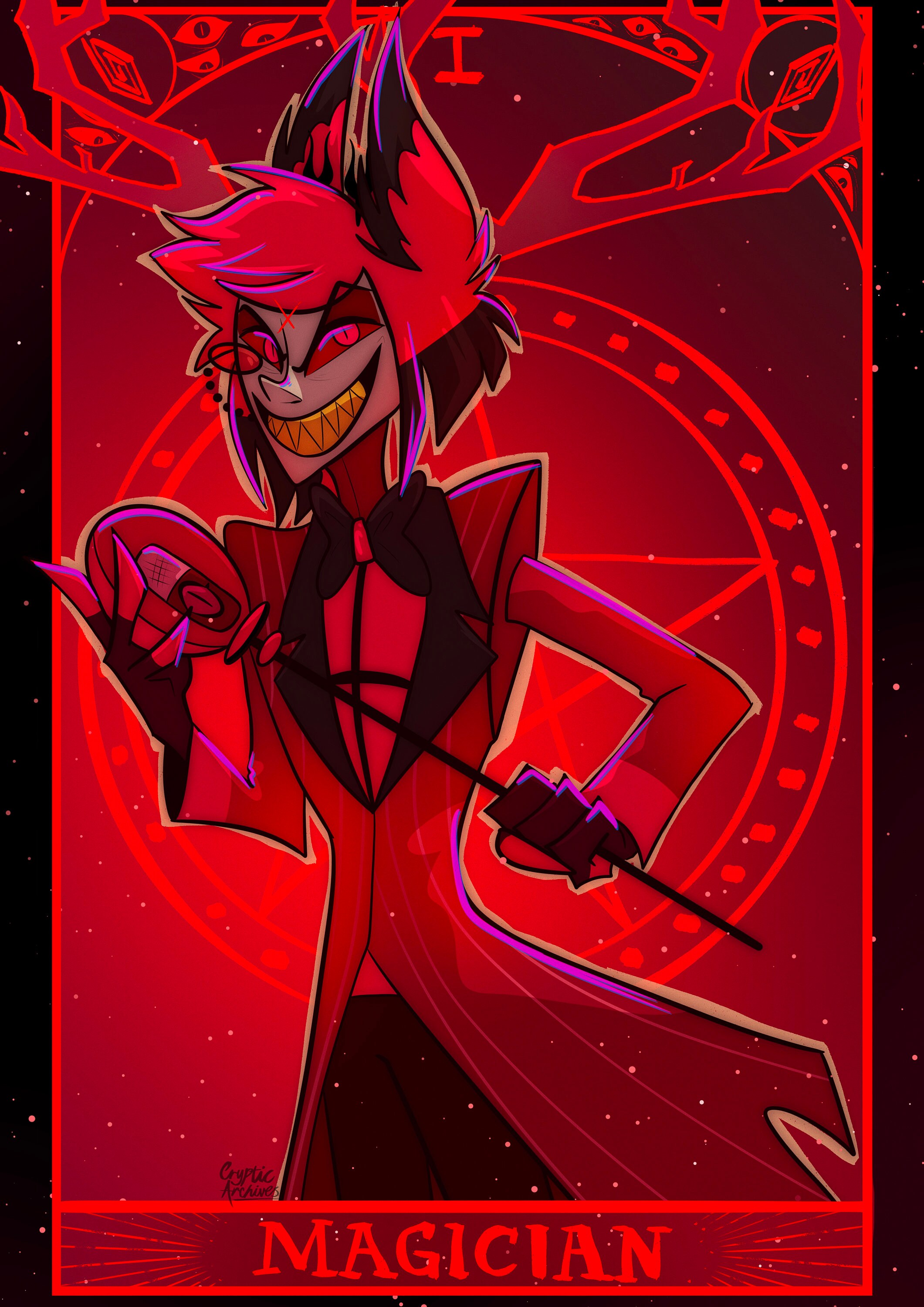 Alastor Print A4 Hazbin Hotel Print - Etsy UK