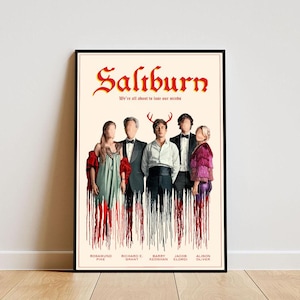 Saltburn Aesthetic Movie Poster Print Premium Wall Art