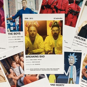 CUSTOM, Choose Your Own, Minimalist Tv Show Print Poster Card Collection (6x4inch)