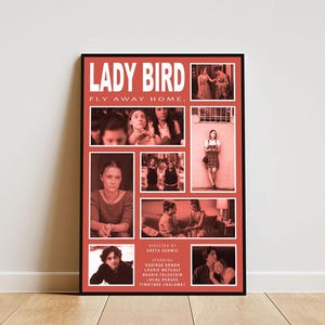 Poster del film Lady Bird Aesthetic, stampa di alta qualità, design di arte murale