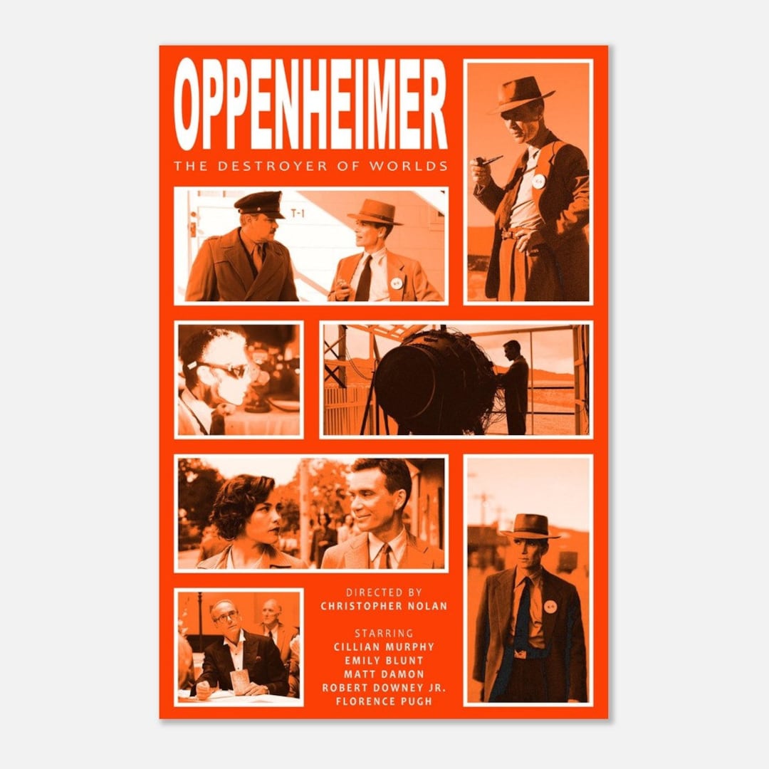 Oppenheimer Aesthetic Movie Poster Print Premium Wall Art Design Etsy