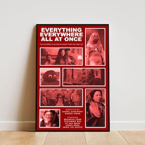 Everything Everywhere All At Once Aesthetic Movie Poster Print Premium Wall Art Design