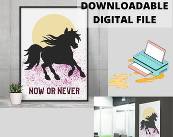 Horse Print Wall Art, Horse Print, Horse Photo, Fotografía en blanco y negro, Horse Printable Art, Horses Print, Horse Wall Print, Horse Art