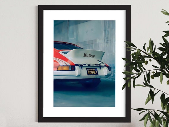 Porsche Marlboro | Stussy Racing | A2 A3 A4 Framed Poster Print