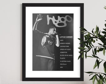 Loyle Carner Vintage Poster | Album Art Hugo Poster | A2 A3 A4 Framed Poster Print | Wall Art