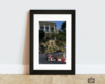 Affiche Vintage Senna - Grand Prix De Belgique Spa F1 - Impression Rétro Marlboro - NEUVE