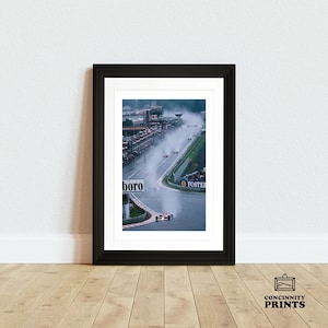 Ayrton Senna Spa Rain Marlboro Poster Print | McLaren | Portrait A3 A4 Framed | Wall Art