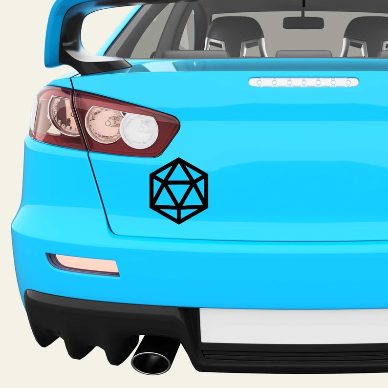 D20 Vinyl Decal Dnd Sticker DND Decal D20 Decal Dnd Gift Etsy