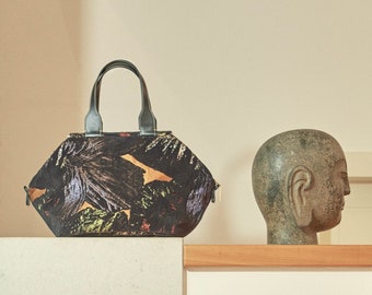 Ebony Enchantment: craft bag | special bag | office bag | Twin Black Treasures | Black Bag and Black Handbag | Shoulder bag