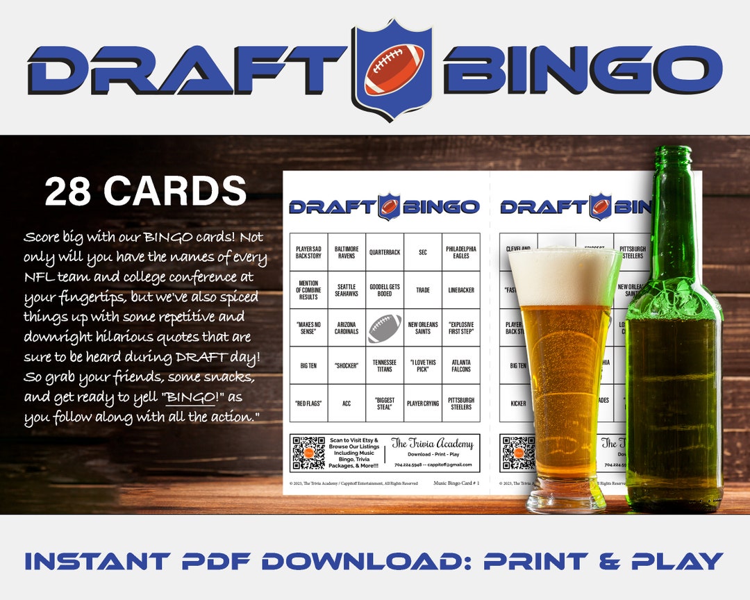 BCC Jaguarsthemed 2024 NFL Draft Bingo cards Big Cat Country🥝