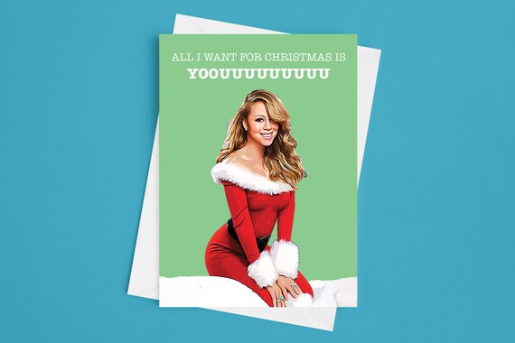 Christmas Card Mariah Carey Meme Card Funny Christmas Card Etsy Canada