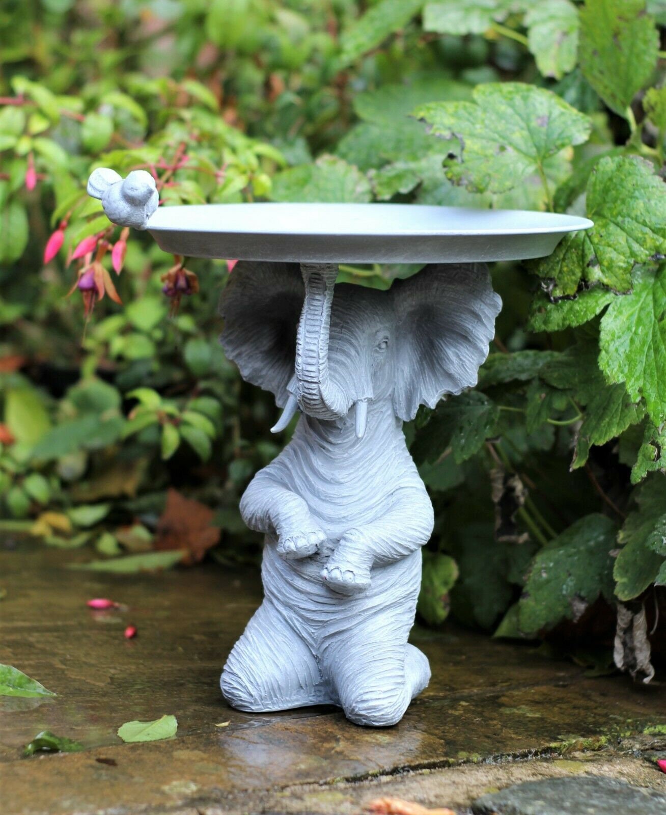 Elephant Bird Feeder Bath Outdoor Indoor Statement Statue Etsy UK