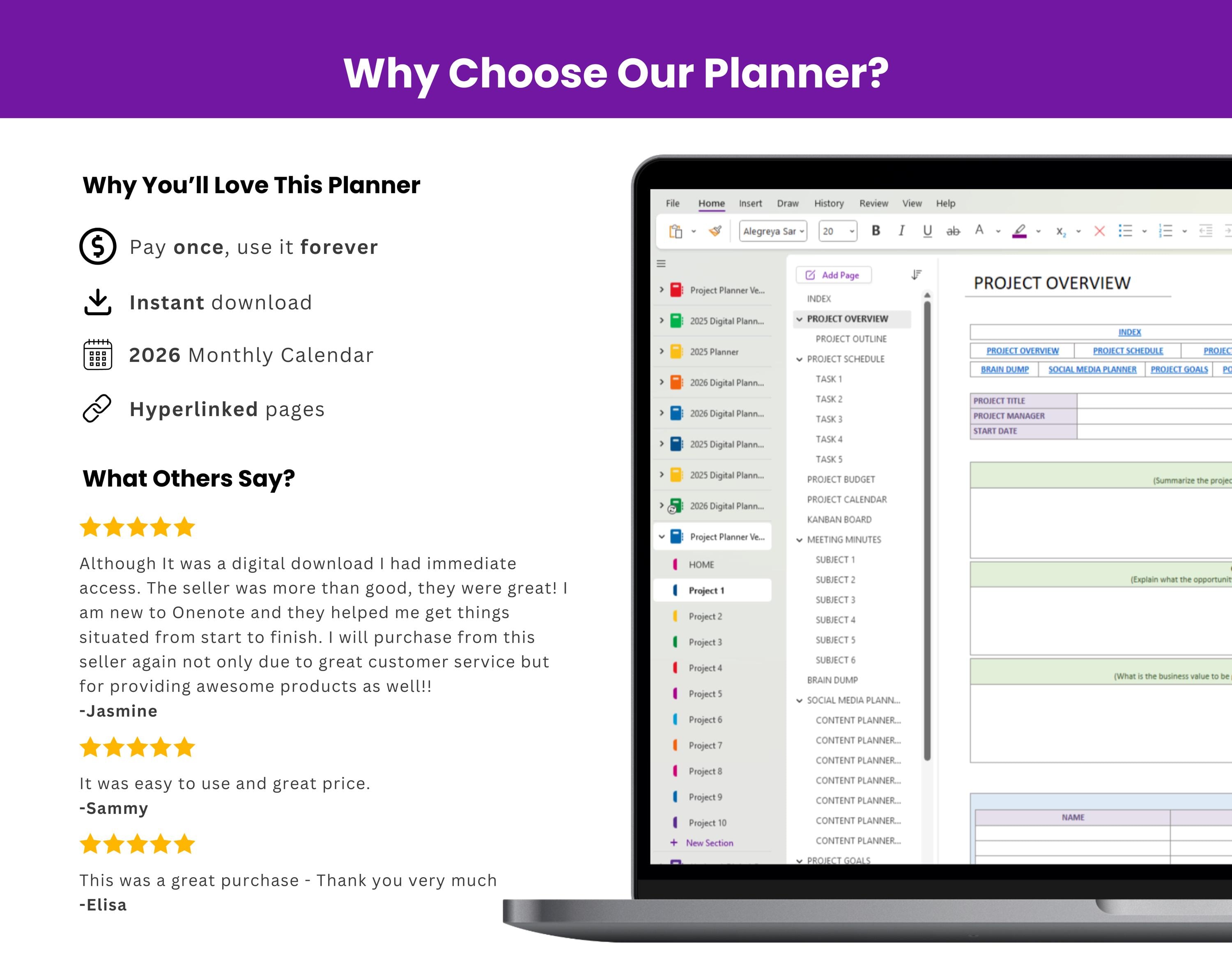 Project Management Template, Gantt Chart, Project Milestone, SMART ...