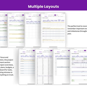 Monthly goals, project goals