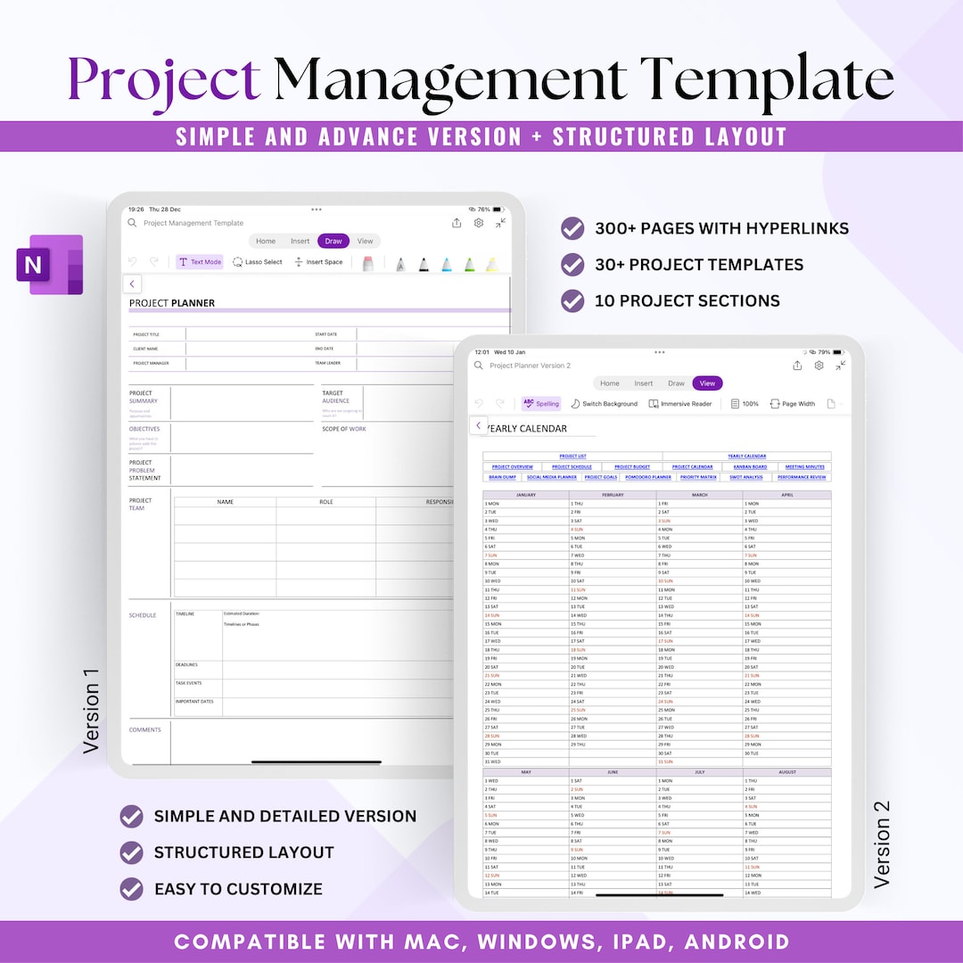 Project Management Template Gantt Chart Project Milestone SMART