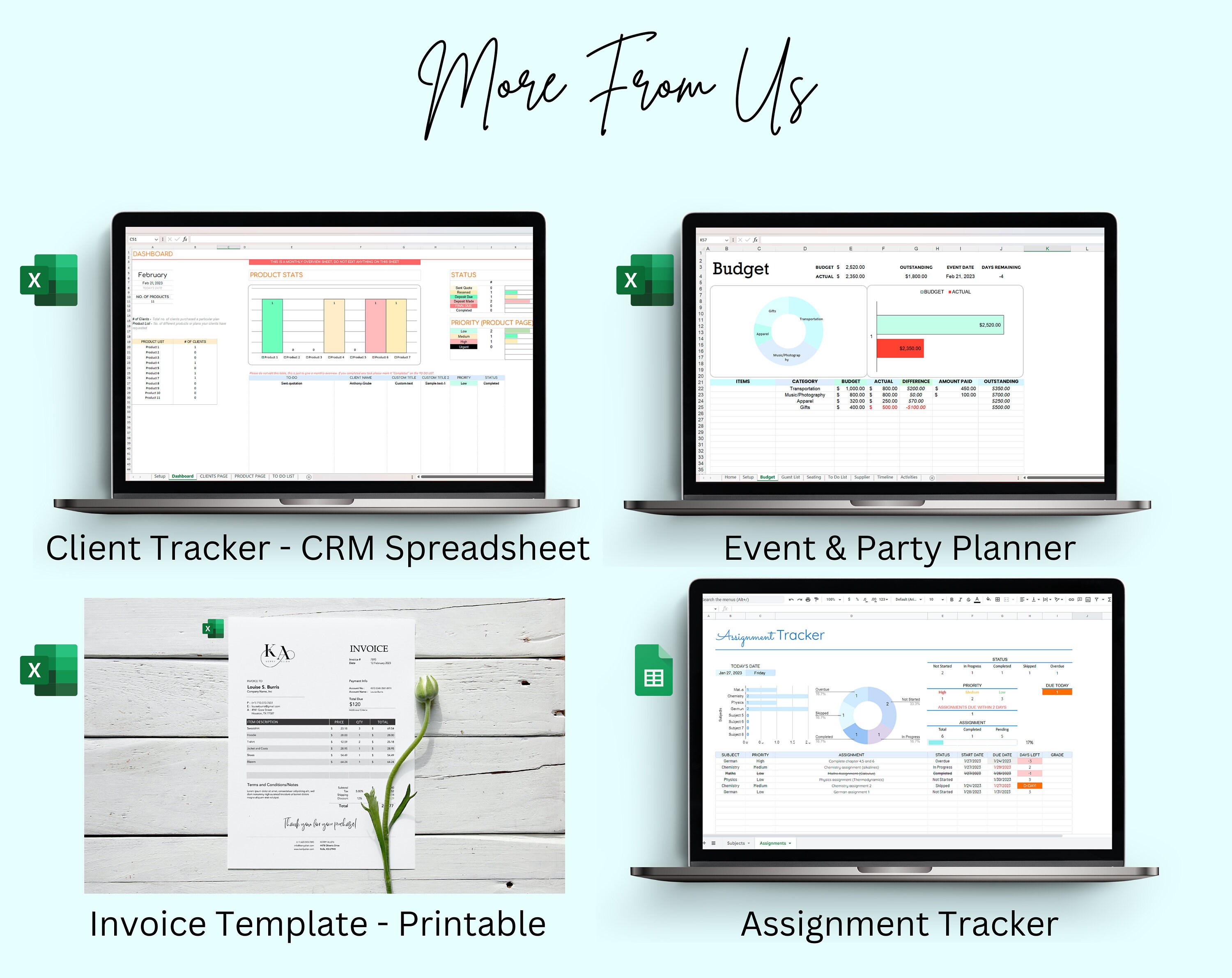 Income and Expense Tracker Excel, Budget Planner, Expense Spreadsheet ...