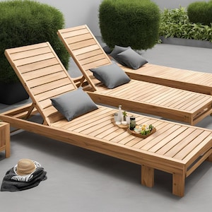 Wooden Sun Lounger Etsy Singapore
