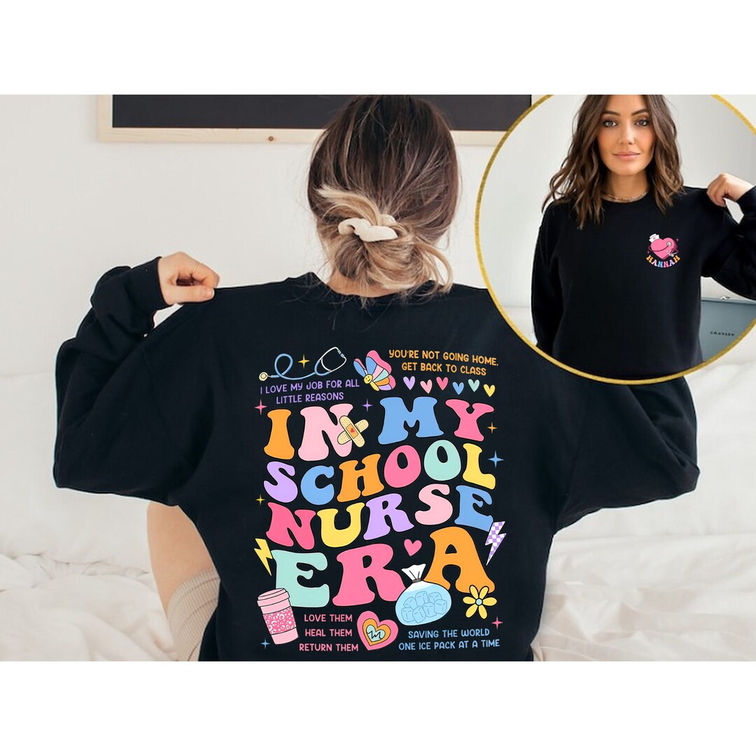Custom School Nurse Shirts, in My School Nurse Era Shirt, Nurse Week