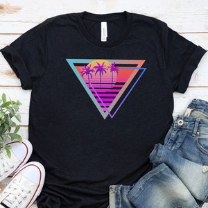 Cyberpunk, Retrowave, Synthwave, & Vaporwave Inspired Tee, cyberpunk clothing, 80s nostalgia, vaporwave shirt, Retrowave tshirt