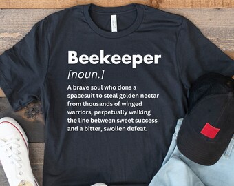 Imker T Shirt, Funny Bee Keeper Definition Tee, Humoristische Loose Fit Soft Honey Bee Farmer Apiculture Tshirt, Cadeau voor Bijenkorf eigenaren