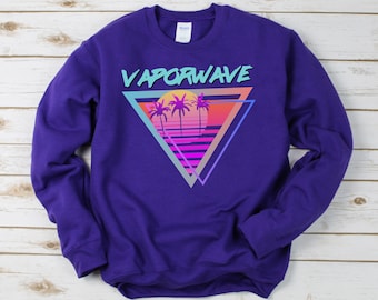 Vaporwave Sweatshirt, Retrowave, Synthwave, Cyberpunk, 80s Nostalgia, Vaporwave Fashion, Vaporwave Clothing