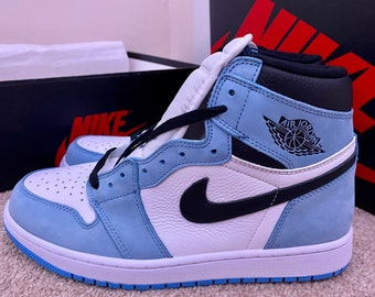 Blue Air Jordan Etsy
