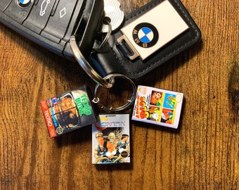 Miniature Retro NES Game Keyring | ANY Game You Like | Retro Gamer Keyrings | Gamers Keyrings | Birthday Party Bags | Stocking Fillers Toys