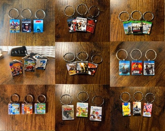 Custom Made Miniature Game and Film Keyrings | ANY Game or Film You Want