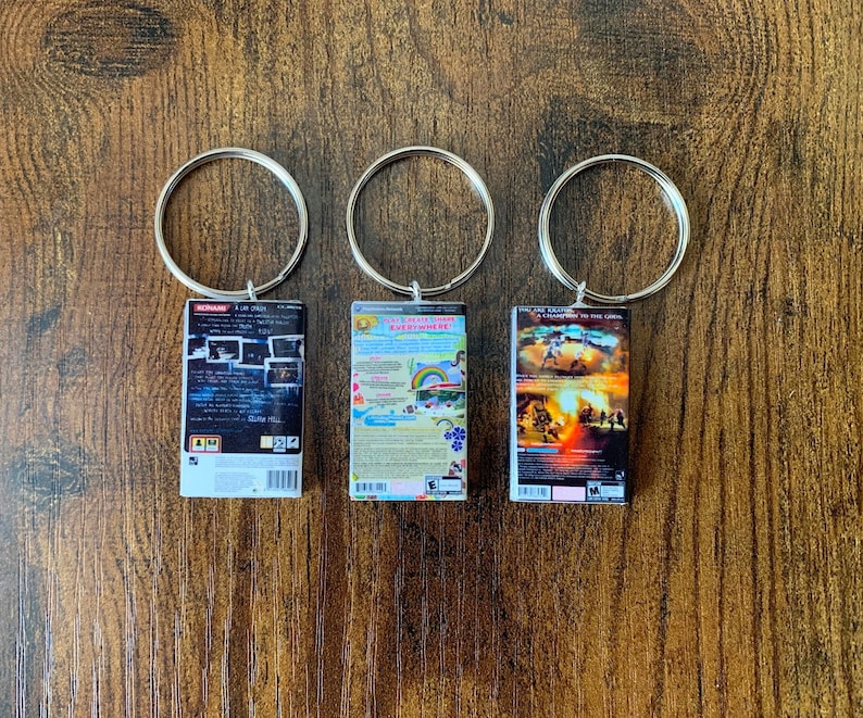 Custom Made Miniature Game and Film Keyrings ANY Game or - Etsy