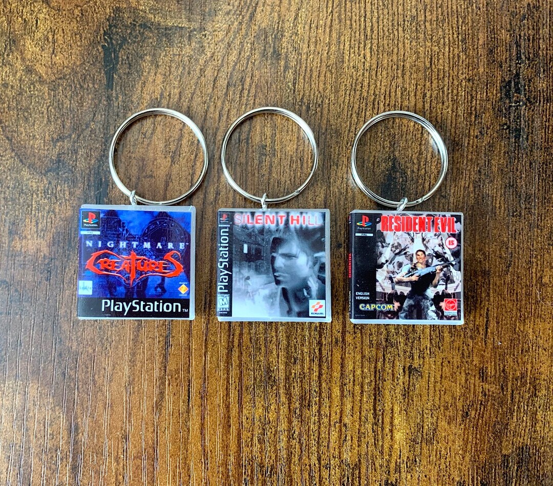 Ps1 Icon Keychain Miniature Retro PS1 Game Keyring | ANY Game You Like | Retro Gamer ...