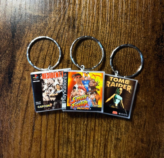 Miniature Retro PS1 Game Keyring | ANY Game You Like | Retro