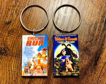 Miniature VHS Movie Keyring | ANY Movie You Like | Novelty 80s Film Gift Keychain | Secret Santa | Childrens Party Bags | Charms