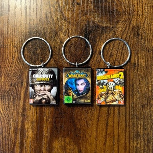 Porte-clés de jeu PC miniature | N’importe quel jeu que vous aimez | Porte-clés amusants | Porte-clés gamer | Sacs de fête d’anniversaire | Bas Remplisseurs Porte-clés Jouets