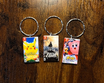Miniature Switch Game Keyring | ANY Game You Like | Gamers Keyrings | Novelty Keyrings | Birthday Party Bags | Stocking Fillers Toys