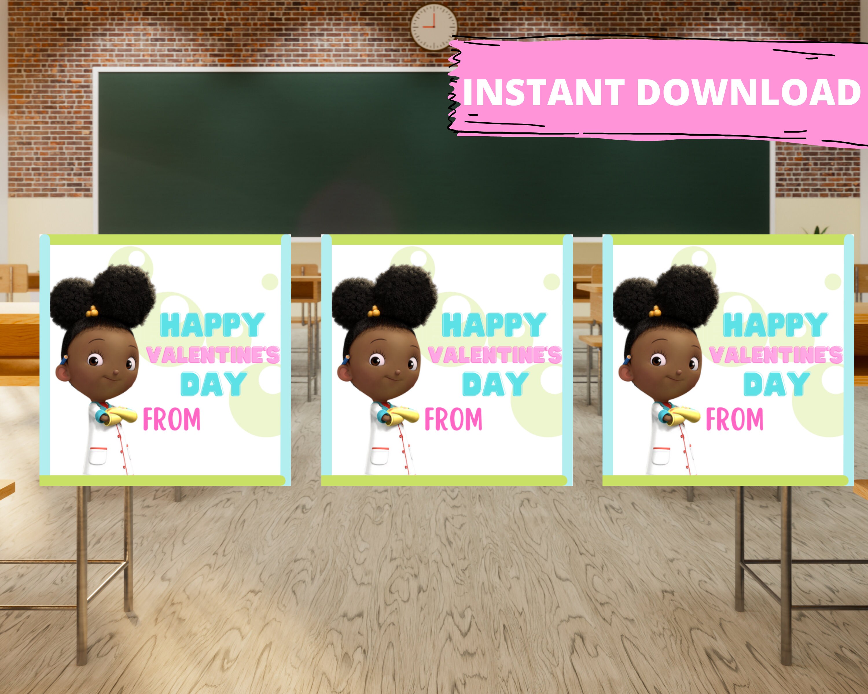 Ada Twist Valentine's Day Cards Instant Download Etsy