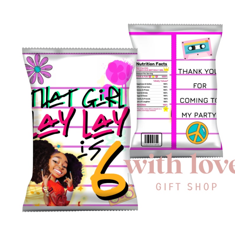 Chip Bag Printables That Girl Lay Lay Birthday Party FAVOR - Etsy