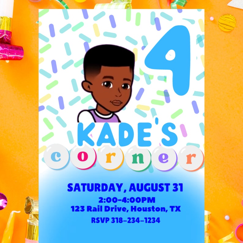 Gracie's Corner Birthday Invitation Birthday Invite - Etsy