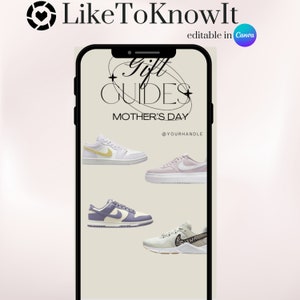 LikeToKnowIt Canva Templates, Blogger Influencer Editable Collages, Mother's Day LTK Editorial Template, Customizable Product Sale