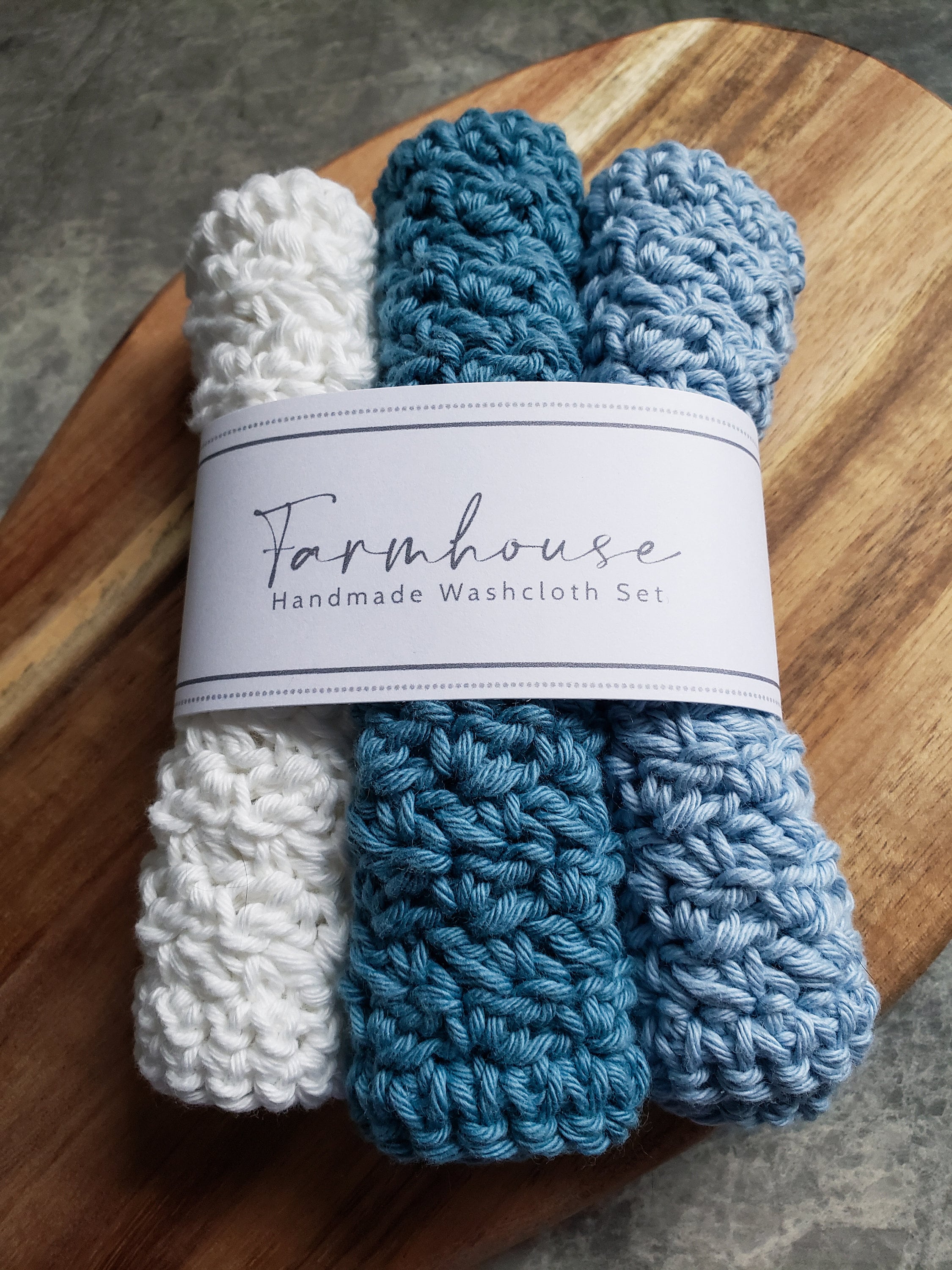 Farmhouse Washcloth Labels Printable Digital Download Crochet Knit DIY ...