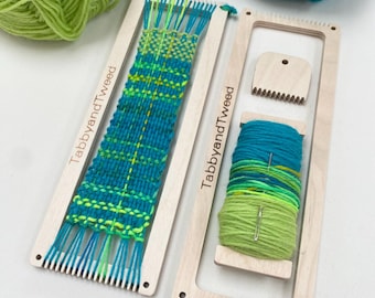 Bookmark Weaving Loom Craft Kit: British Wool, Hand-Dyed Yarn