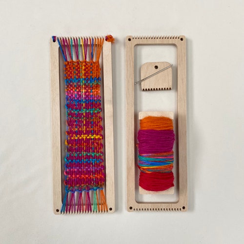 ZJRDYYK Weaving Loom Kit For Adult Beginners, 9.84 * 11.02 Inch Wooden Multi-Craft Weaving Loom, Wooden Knitting Loom Set