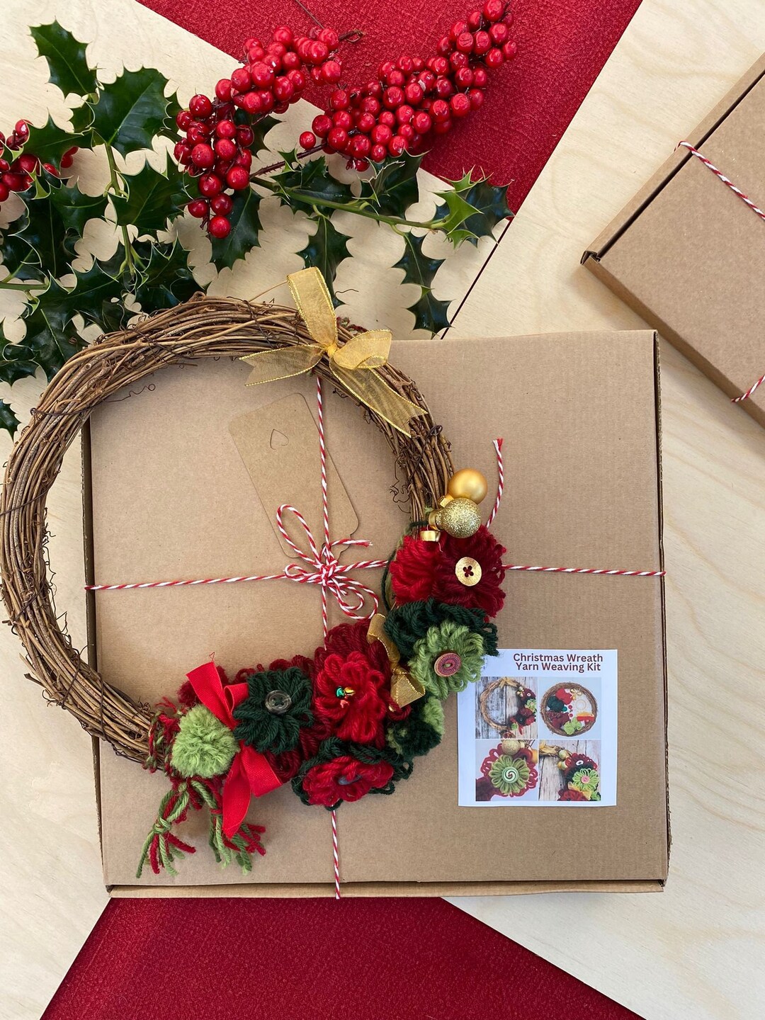 Christmas Wreath Kit. Kit Includes Instructions to Make This Etsy UK