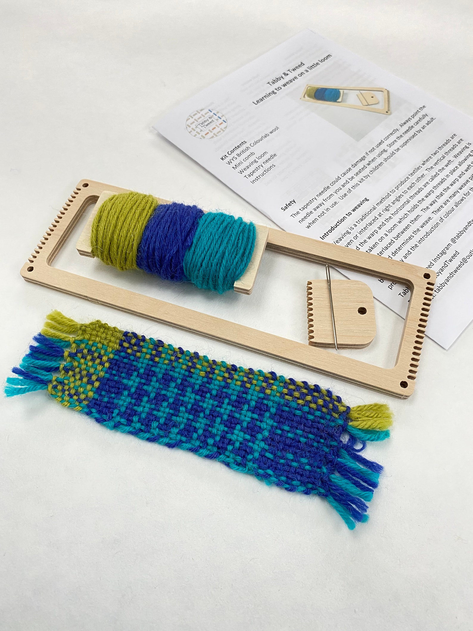 Bookmark Weaving Loom Kit Learn to Weave With British Yarn in Etsy